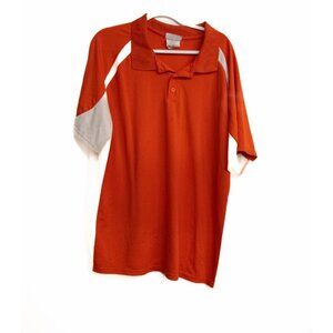 Orange & White Polo Shirt For Men - Size 2XL